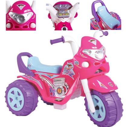 Imagem de Moto Triciclo Eletrico Biemme Super GP Raptor Girl Rosa 12V