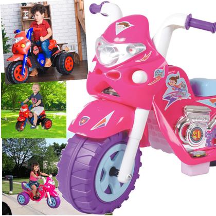 Imagem de Moto Triciclo Eletrico Biemme Super GP Raptor Girl Rosa 12V