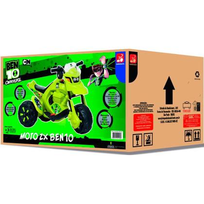 Moto ZX Ben10 Elétrica 6V - Bandeirante - Moto Elétrica Infantil