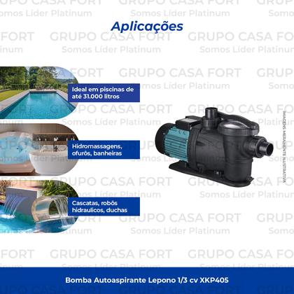 Imagem de Motobomba Para Piscina 1/3cv Monofásica Xkp405 Lepono 