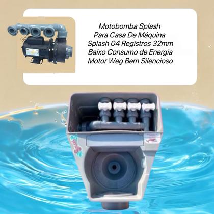 Imagem de Motobomba Splash 1/2cv Weg Bivolt P/4 Registros De 32mm
