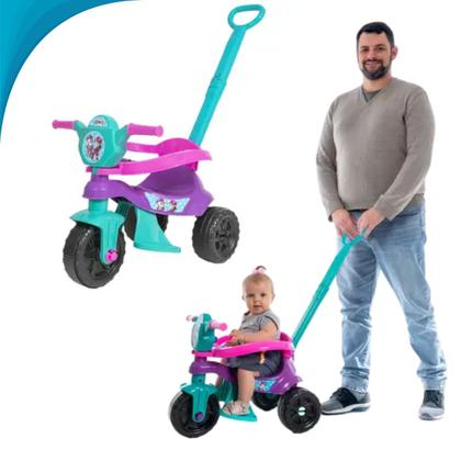 Imagem de Motoca Infantil De Passeio Com Empurrador Ideal Para Seu Bebê Com Garantia e Qualidade Superior