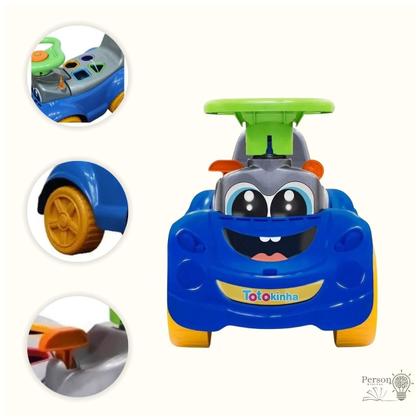 Imagem de Motoca Totokinha Totoka Sport Quadriciclo Totoca Carrinho Passeio Infantil Menino Azul Cardoso Toys
