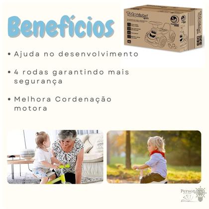 Imagem de Motoca Totokinha Totoka Sport Quadriciclo Totoca Carrinho Passeio Infantil Menino Azul Cardoso Toys