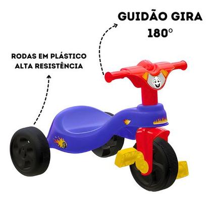 Imagem de Motoca Triciclo Infantil Totoka Com Pedal Velotrol