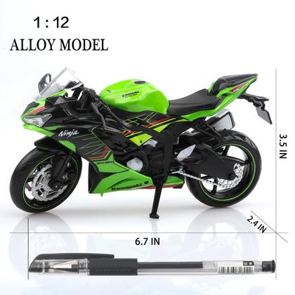 Motocicletas de brinquedo fundidas sob pressão TOKAXI Kawasaki