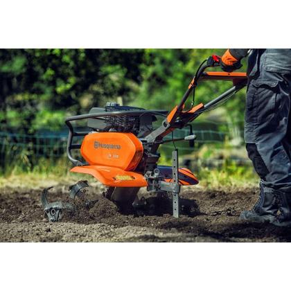 Imagem de Motocultivador Husqvarna Tf338 Enxadas Rotativas Arado Rodas Ferro e Pneus