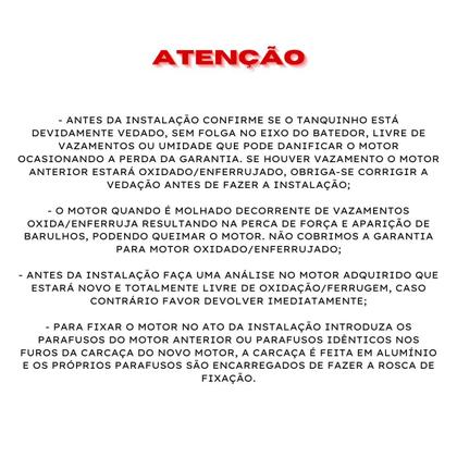 Imagem de Motor 1/4 Weg Tanquinho Suggar 10Kg A 20Kg 127V