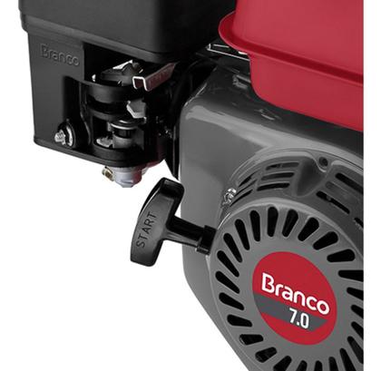 Imagem de Motor À Gasolina B4t 7.0HP Partida Manual Com Alerta De Óleo Branco