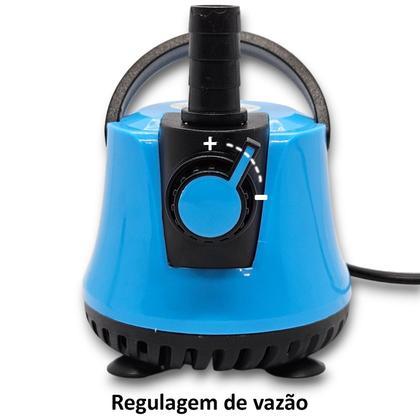 Imagem de Motor Bomba Submersa 330L h 5w Sucção Fundo Drenagem Transferência de Água Fonte Aquário