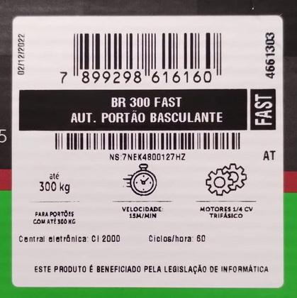 Imagem de Motor Br 300 Fast Rapido Intelbras Para Portão Eletronico