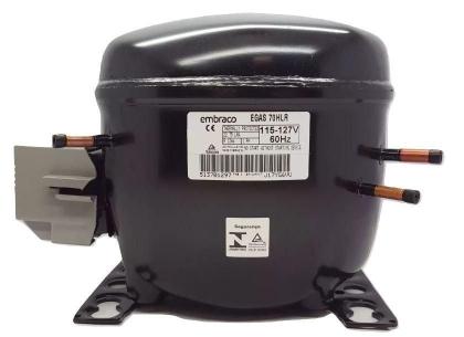Imagem de Motor Compressor 1/5+ Hp Egas70Hlr Embraco Gás R134A 110V