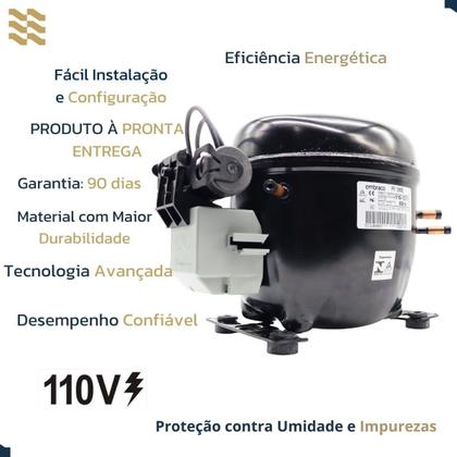 Imagem de Motor Compressor Embraco 1/3 + Ffi12Hbx R134A - 220V