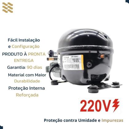 Imagem de Motor Compressor Embraco 1/3Hp Emr100Hlc - 127V