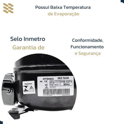Imagem de Motor Compressor Embraco 1/5 Emi70 Her 127V 220V R134 - 127V
