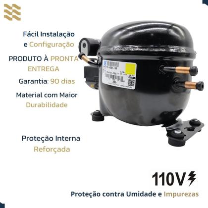 Imagem de Motor compressor tecumseh 1/3+ hp r134a original geladeira