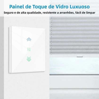 Imagem de Motor De Cortina Rolô Inteligente WiFi LoraTap Tuya Smart Life Google Home Alexa Echo