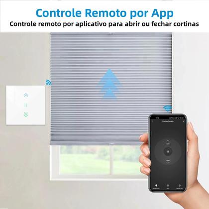 Imagem de Motor De Cortina Rolô Inteligente WiFi LoraTap Tuya Smart Life Google Home Alexa Echo