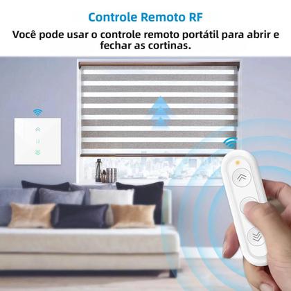 Imagem de Motor De Cortina Rolô Inteligente WiFi LoraTap Tuya Smart Life Google Home Alexa Echo