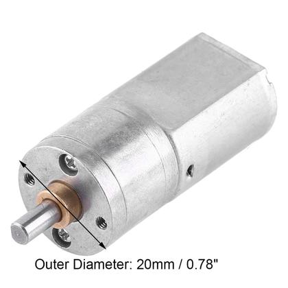 Imagem de Motor de engrenagem Hilitand DC 12V reversível de alta redução 15-200RPM