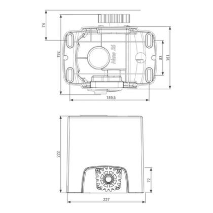 Imagem de Motor Deslizante Rossi DZ Atto 36 Nitro 127/220V 400kg com Abertura Rápida