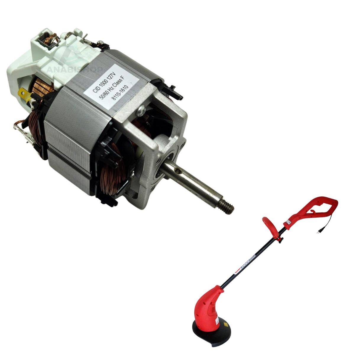 Imagem de Motor Elétrico Para Aparador Grama Cid 1000 Max 1000w