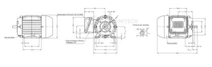 Imagem de Motor eletrico weg w22 ir3 premium 0,75cv 4p trif.2/3v 60hz b34d/cç71