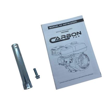 Imagem de Motor Estacionário a Gasolina 4T 7HP 212CC Partida Manual com Sensor de Óleo Carbon Fak