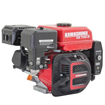 Imagem de Motor Estacionário Kawashima GE700E À Gasolina 7cv 212cc 4T C/ Partida Elétrica Para Rabeta de Barco