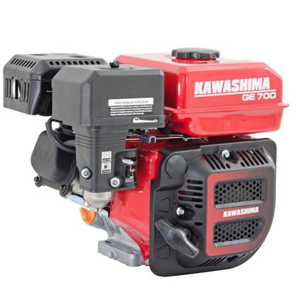 Imagem de Motor Estacionário Potente Kawashima GE700 4T 7HP 212cc À Gasolina Sem Embreagem Para Microtratores