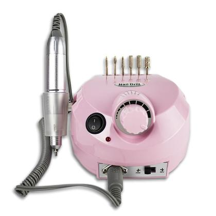 Imagem de Motor Lixadeira Elétrica Porquinho Nail Drill Bivolt Rosa