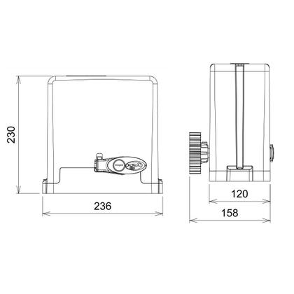 Imagem de Motor Portão Deslizante Stark 600 Ppa Com Rampa E 2 Controles Wifi