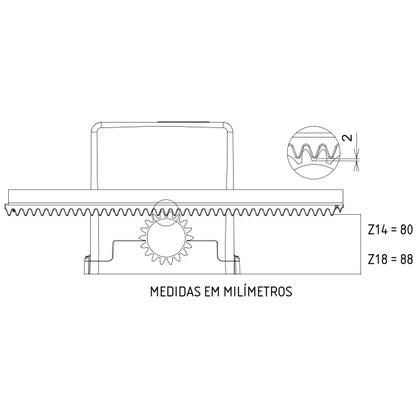 Imagem de Motor Portão Deslizante Stark 600 Ppa Com Rampa E 2 Controles Wifi