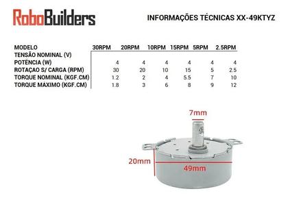 Imagem de Motor Síncrono de Alto Torque AC 110V XX-49KTYZ com Escolha de RPM
