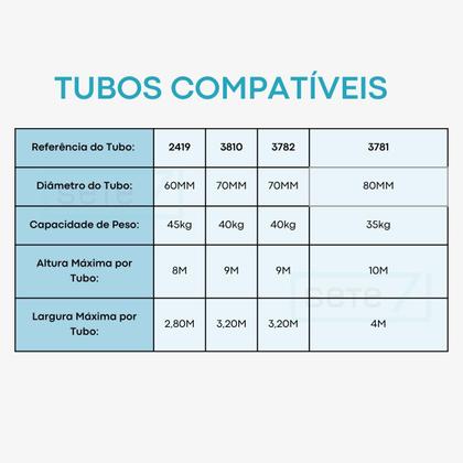 Imagem de Motor Tubular 20n 220v Com Controle Projetor Cortina Rolô