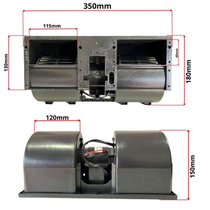 Imagem de Motor Ventilador 1 Velocidade 24 Volts Turbina 114mm Imobras