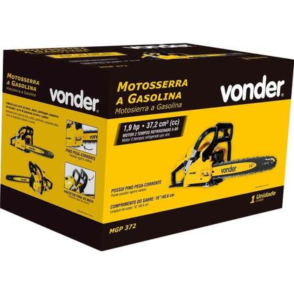 Imagem de Motosserra a Gasolina 37,2 CC Sabre 16 POL MGP372 VONDER