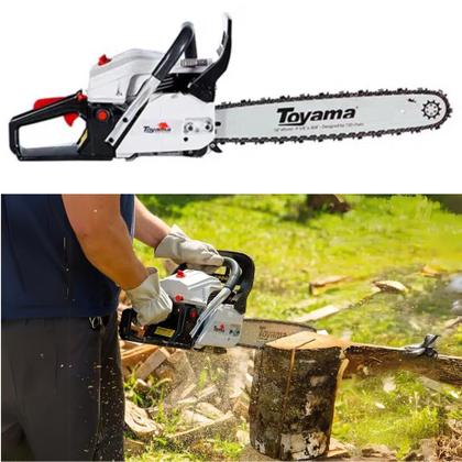 Imagem de Motosserra a Gasolina 54,4CC 18 POL TCS58H-18SNB + Caixa de Transporte TOYAMA