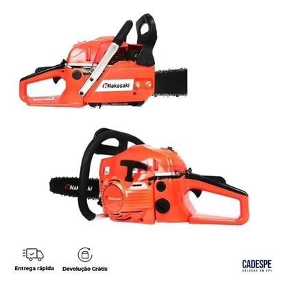 Motosserra à gasolina com 78cc sabre de 55cm Profissional Nakasaki