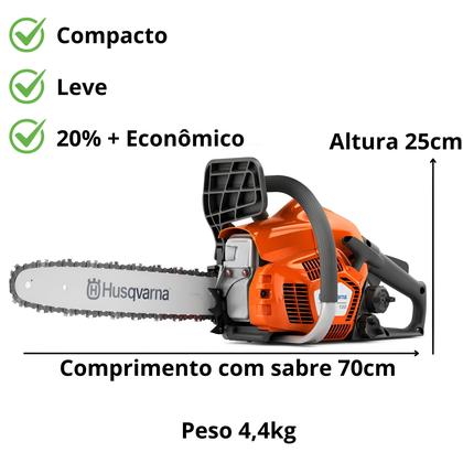 Imagem de Motosserra à Gasolina Husqvarna Modelo 120 Sabre 14 Polegadas Potencia de 2hp 35 Cilindradas