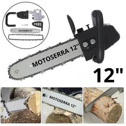 Imagem de Motosserra Adaptador Rosca M10 M12 Para Esmerilhadeira / Lixadeira Jardim Arvore Galhos