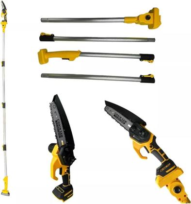 Imagem de Motosserra de Galhos Nakasaki 48V 1200W 2 Baterias Mini Serra com Extensor 3 Metros