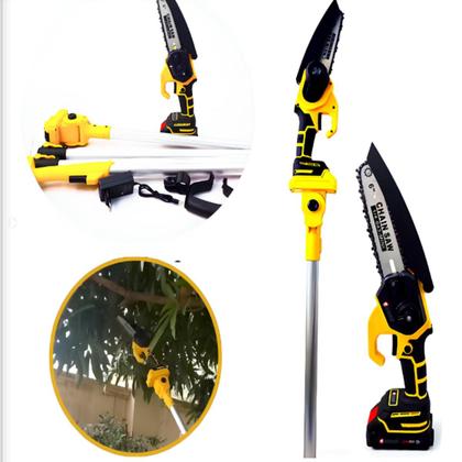 Imagem de Motosserra de Galhos Nakasaki 48V 1200W 2 Baterias Mini Serra com Extensor 3 Metros