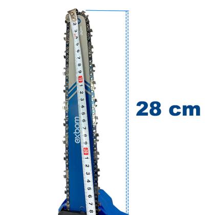 Imagem de Motosserra Elétrica Portátil 12 Polegadas Tela LED  Bateria 48V Sistema Antivibração e Freio