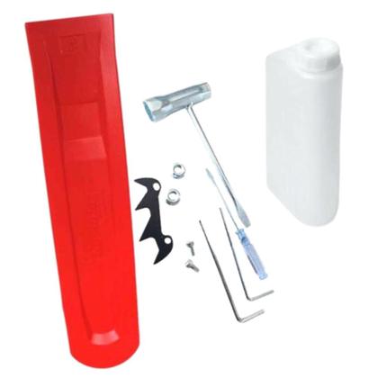 Imagem de Motosserra Profissional À Gasolina 2T Toyama TCS58H 3,2HP de Potência 55cc Alta Rotação Com Sabre 18 Polegadas Ponta Rolante e Corrente 32 Dentes Ideal Para Poda de Galhos e Cortes de Árvores