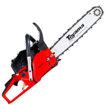 Imagem de Motosserra Profissional À Gasolina Toyama TCS53F-G2 Com ÓLEO STIHL 2T 49cc 2,8HP 13.500rpm Sabre 16 Polegadas Robusta e de Alto Desempenho Ideal Para Corte de Galhos e Desdobra de Madeira