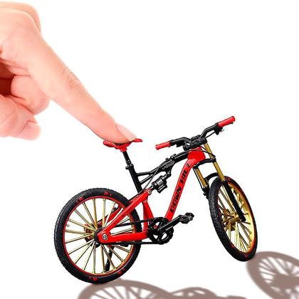 Imagem de Mountain Matel Bike Miniatura de Metal Colecionável 1:8 Vermelha 2025A - Dorémi