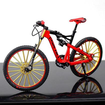 Imagem de Mountain Matel Bike Miniatura de Metal Colecionável 1:8 Vermelha 2025A - Dorémi