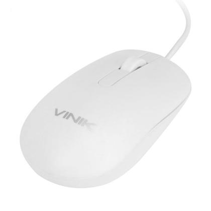 Imagem de Mouse branco com fio vinik dynamic 1600 dpi optico usb