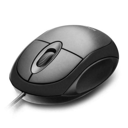 Imagem de Mouse Com Fio Classic Conexão USB 1200dpi Cabo de 120cm 3 Botões Preto - MO300